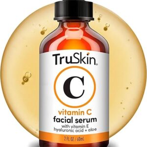 TruSkin Vitamin C Serum for Face – Anti Aging Face Serum with Hyaluronic Acid & Vitamin E – Brightening Formula for Improving Appearance of Dark Spots, Fine Lines & Wrinkles – All Skin Types, 2 Fl Oz