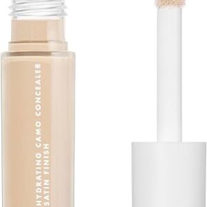 e.l.f. Hydrating Camo Concealer, Covers Blemishes & Under-Eye Circles, Full-Coverage & Delivers A Satin Finish, Vegan & Cruelty-Free, Light Ivory