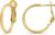 Amazon Essentials Sterling Silver or Gold plated Lightweight Paddle Back Hoop Earrings
