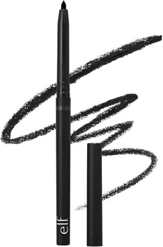 e.l.f. No Budge Retractable Eyeliner, Creamy, Ultra-Pigmented & Waterproof, Creates Bold & Defined Lines, Vegan & Cruelty-Free, Black