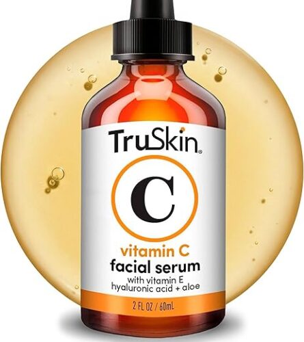 TruSkin Vitamin C Serum for Face – Anti Aging Face Serum with Hyaluronic Acid & Vitamin E – Brightening Formula for Improving Appearance of Dark Spots, Fine Lines & Wrinkles – All Skin Types, 2 Fl Oz